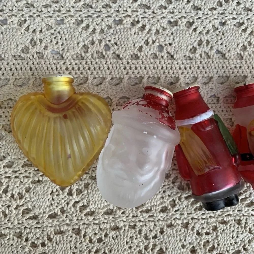Vintage Old World Christmas Glass String Light Covers 1970s